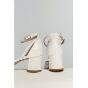 Jackie B5 Pinky White Suede